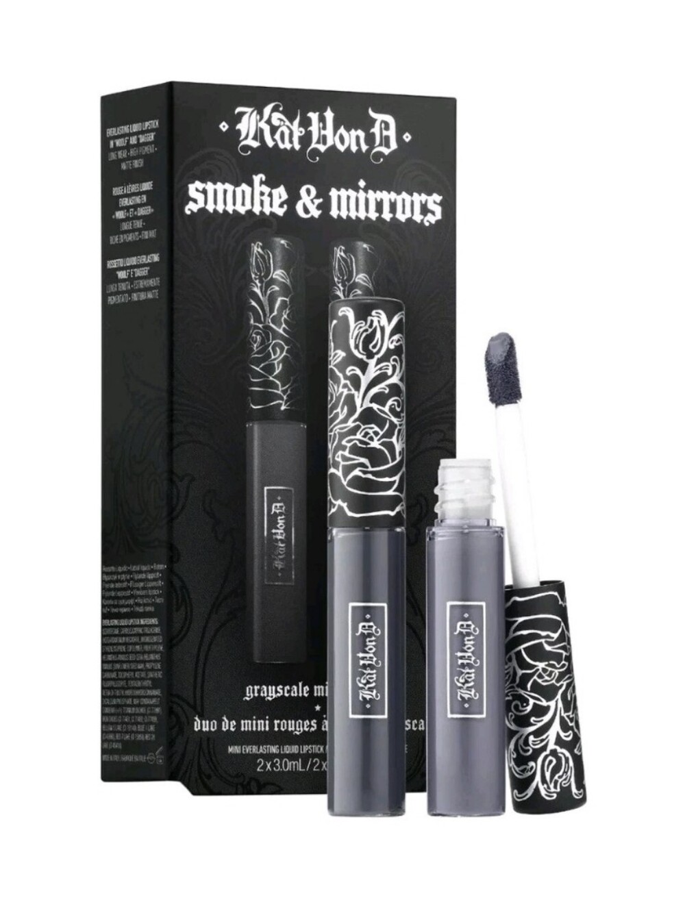 Kat Von D Smoke & Mirrors Gray Lipstick Duo - Woolf & Dagger